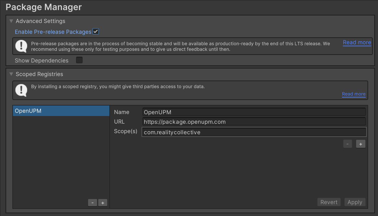 Scoped Registry View